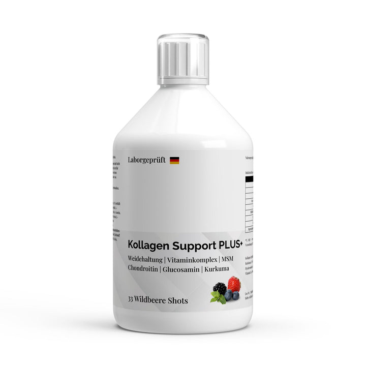 Collagen Support PLUS+ Shots (1500 DA) - Wild Berry - 500ml