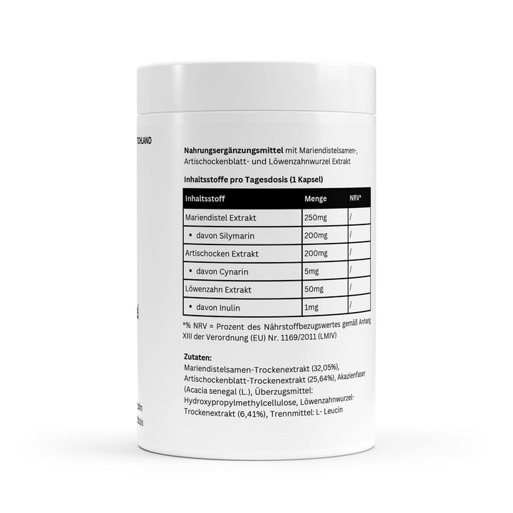 Milk Thistle Artichoke Dandelion Complex - 120 Capsules (BBD 30/11/25 Special Price)