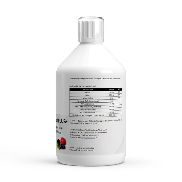 Collagen Support PLUS+ Shots (1500 DA) - Wild Berry - 500ml