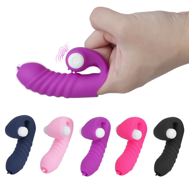 Massager Strapon Finger Sleeve Toys For Women