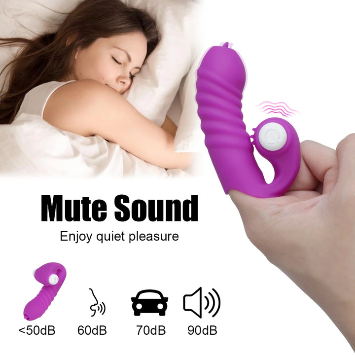 Massager Strapon Finger Sleeve Toys For Women
