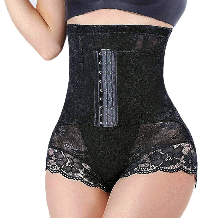 Shaper Panties Sexy Lace Shapers Body Shaper with Zipper Double Control Panties Women Shapewear Sexy Lace Waist Trainer