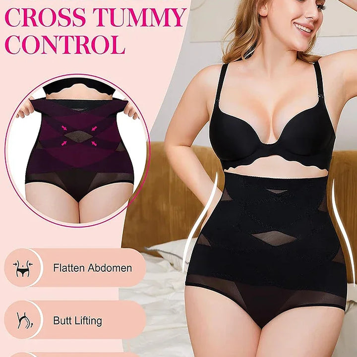 High Waisted Shapers Control Panties Slimming Abdomen Tummy Control Waist Trainer Shapewear Butt Lifter Underwear Body Shaper