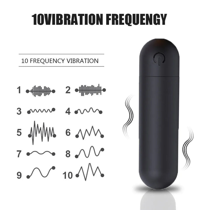 Massager 10-Speed Mini Bullet Rechargeable Wireless Adult Toys for Women