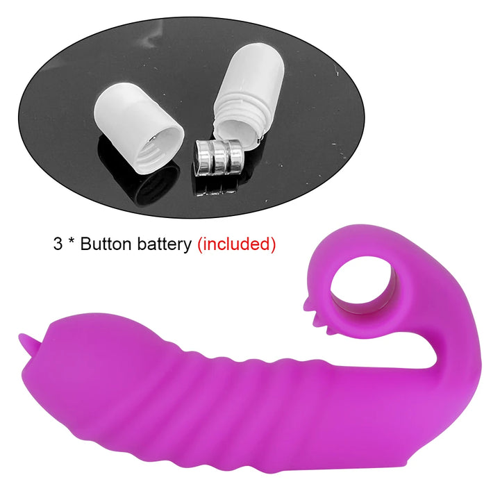Massager Strapon Finger Sleeve Toys For Women