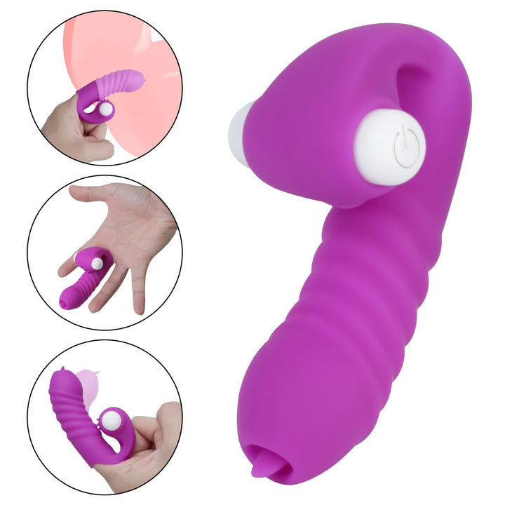 Massager Strapon Finger Sleeve Toys For Women