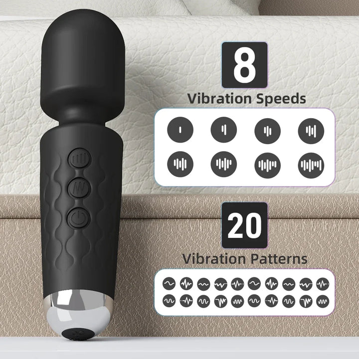 Massager 20 Speeds Powerful Magic-Wand Adult Toys for Women