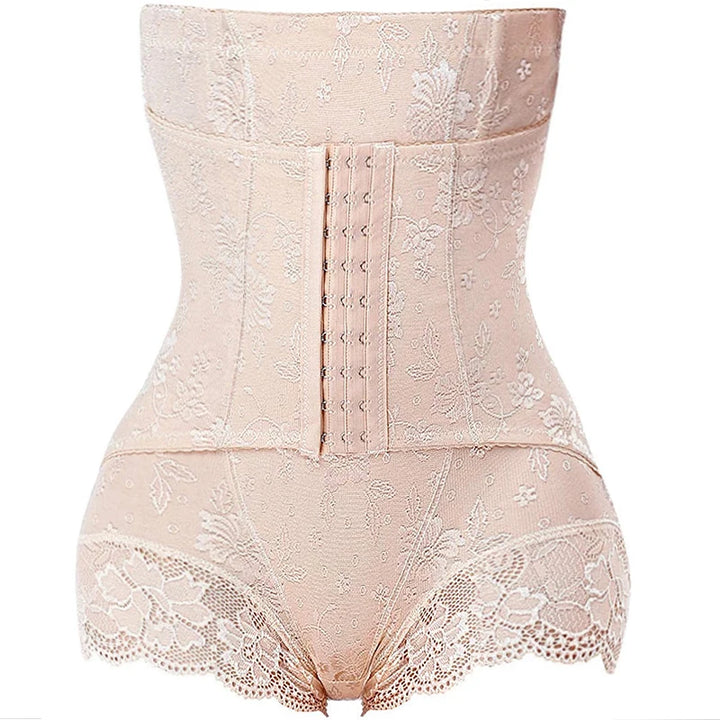 Shaper Panties Sexy Lace Shapers Body Shaper with Zipper Double Control Panties Women Shapewear Sexy Lace Waist Trainer