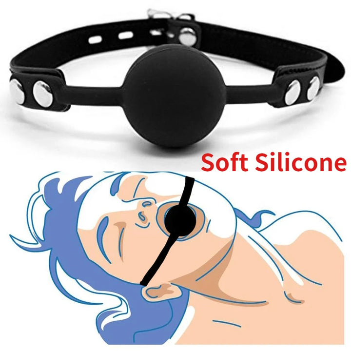 Ball Restraints Mouth For Women Couples Gag Massager Bdsm Bondage Rope Adult Games