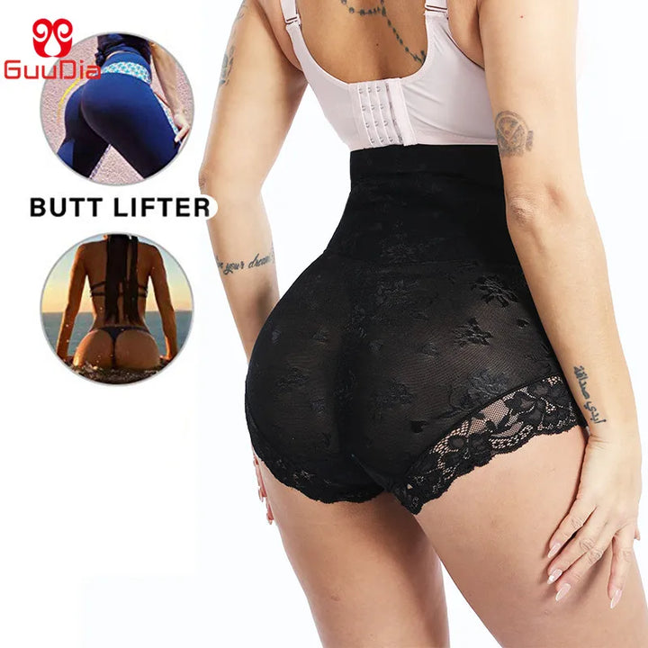 Shaper Panties Sexy Lace Shapers Body Shaper with Zipper Double Control Panties Women Shapewear Sexy Lace Waist Trainer