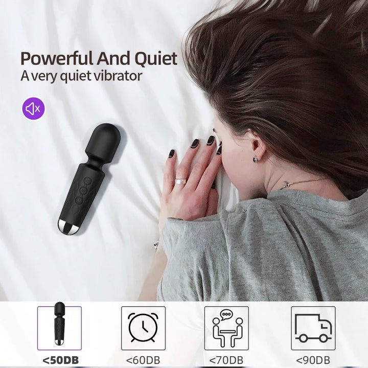 Massager 20 Speeds Powerful Magic-Wand Adult Toys for Women